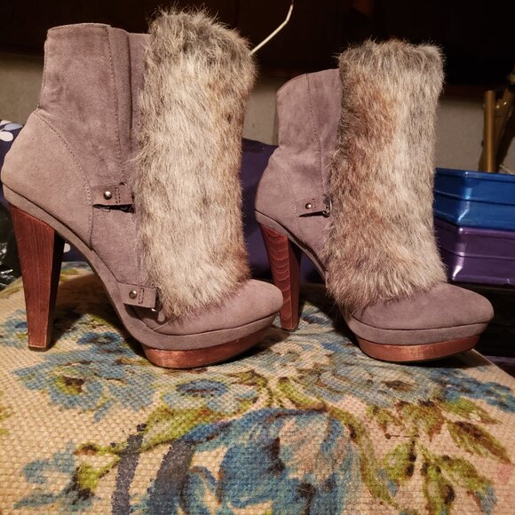 Aldo ankle boots with fur - Picture 5 of 14